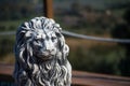 Lion statue with blur Royalty Free Stock Photo