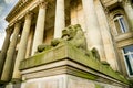 Lion Statue in Bolton, England. Royalty Free Stock Photo