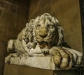 Lion statue at chatsworth house