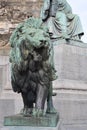 Lion statue of Congress Column Royalty Free Stock Photo