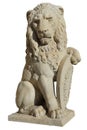 Lion statue from Florence, isolated Royalty Free Stock Photo