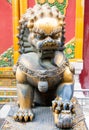 Lion Statue in the Forbidden City, China Royalty Free Stock Photo