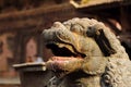 Lion statue in Hanuman Dhoka square