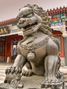 Lion statue inside the Summer Palace in Beijing