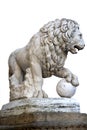 Lion statue in the Loggia della Signoria Royalty Free Stock Photo