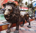 Lion statue, Mount Abu, Sirohi District, Rajasthan Royalty Free Stock Photo