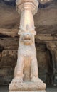 Lion statue piller in mahabalipuram