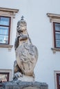 Lion statue at the Royal Palace Hofburg in Vienna. Austria Royalty Free Stock Photo