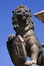 Lion statue with shield at Ubeda city