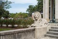 Lion Statue at the steps of the Peristyle at City Park, New Orleans