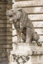 The open mouth of the stone lion