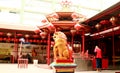 Lion Statue in Temple