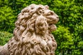 Lion statue at waddesdon manor national trust