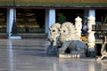 Lion Statue In Wat Suthat, Bangkok, Thailand