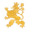 Lion symbol of the Czech Republic on an isolated background