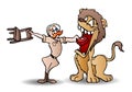 Lion tamer Royalty Free Stock Photo