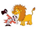 Lion tamer Royalty Free Stock Photo