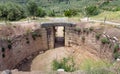 Lion Tholos tomb in ancient Mycenae, Peloponnese, Greece. Royalty Free Stock Photo