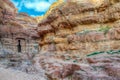 Lion tomb in Petra, Jordan Royalty Free Stock Photo