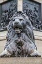 Lion at Trafalgar Square Royalty Free Stock Photo