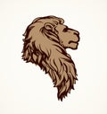 Lion. Vector drawing Royalty Free Stock Photo