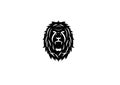 Lion vector image in black and white Royalty Free Stock Photo