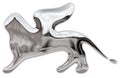 Lion of Venice Film Festival, silver metallic style logo, editorial