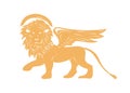 The Lion of Venice. Winged Lion of Saint Mark as a symbol of Venice vector illustration.