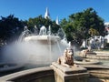 Lion water fountain in Ponce, Puerto Rico