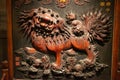 lion wood engraves in the Shanxi Museum