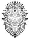 Lion zentangle