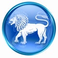 Lion zodiac button icon