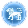 Lion zodiac icon ice