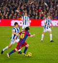 Lionel Messi in action