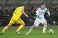 Lionel Messi in action