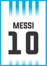 Lionel Messi 10 Argentina A4 Poster wallpaper