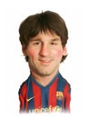 Lionel Messi Caricature Portrait