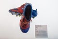 Lionel Messi football boots at the FC Barcelona museum