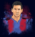 Lionel Messi Portrait Vector Illustration