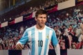 Lionel Messi wax figure at Madame Tussauds museum in Istanbul