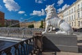 Lions bridge on Griboyedov channel