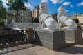 Lions bridge on Griboyedov channel