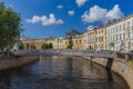 Lions bridge on Griboyedov channel