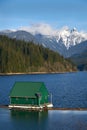 The Lions and Capilano Lake Reservoir North Vancouver Royalty Free Stock Photo