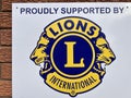 Lions Clubs International organization sign