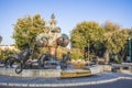 Lions fountain, Gardens of Yemin Moshe, Jerusalem, Israel Royalty Free Stock Photo