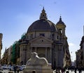 Lions fountain Piazza del Popolo, Roma