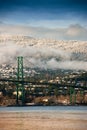 Lions Gate Bridge, North Vancouver Royalty Free Stock Photo