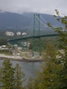 The Lions Gate Bridge in Vancouver British Columbia