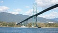 Lions Gate Bridge suspension bridge in Vancouver, Canada.